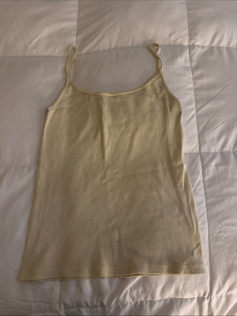 Women’s yellow Spaghetti Strap Tank Top John galt